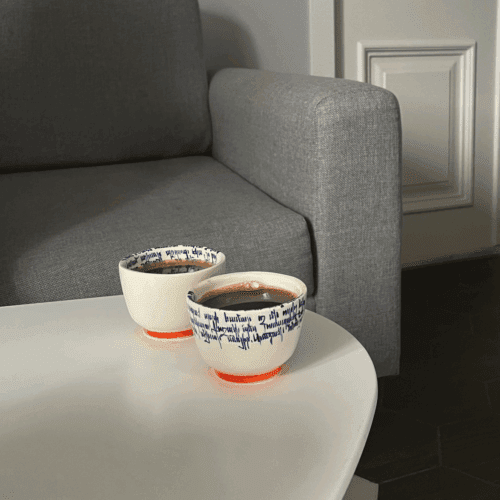 The set of two coffee cups