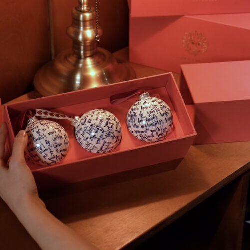 The set of 3 Christmas ornaments